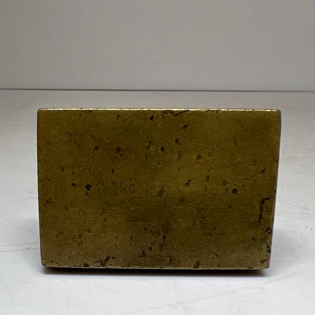中国古玩　銅製 獅子置物 大明萬暦年製 207g 東キ8-0326☆2F