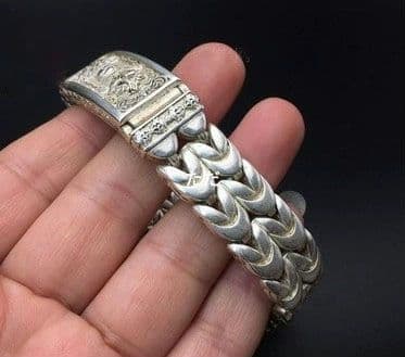 銅制 透かし彫り金剛杵法器双列腕輪 装飾品 工芸品 置物
