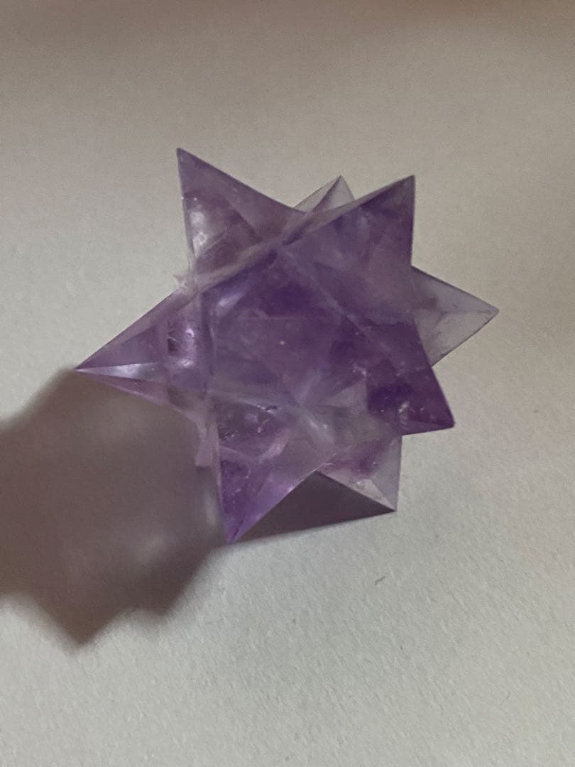 天然石　マカバスター　アメジスト　水晶　置物　アステロイド　FGO