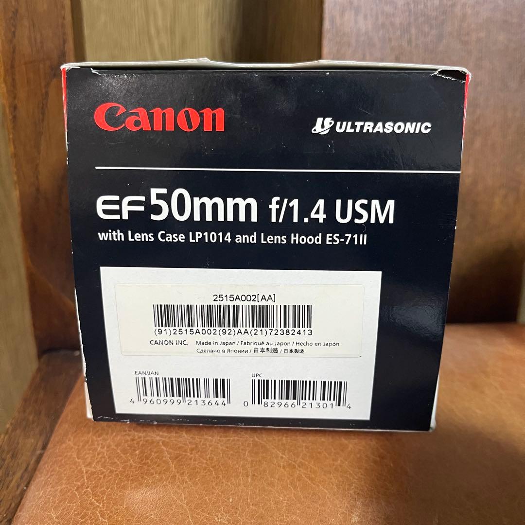 未使用 ショーケース展示品 Canon 単焦点レンズ EF50mm F1.4