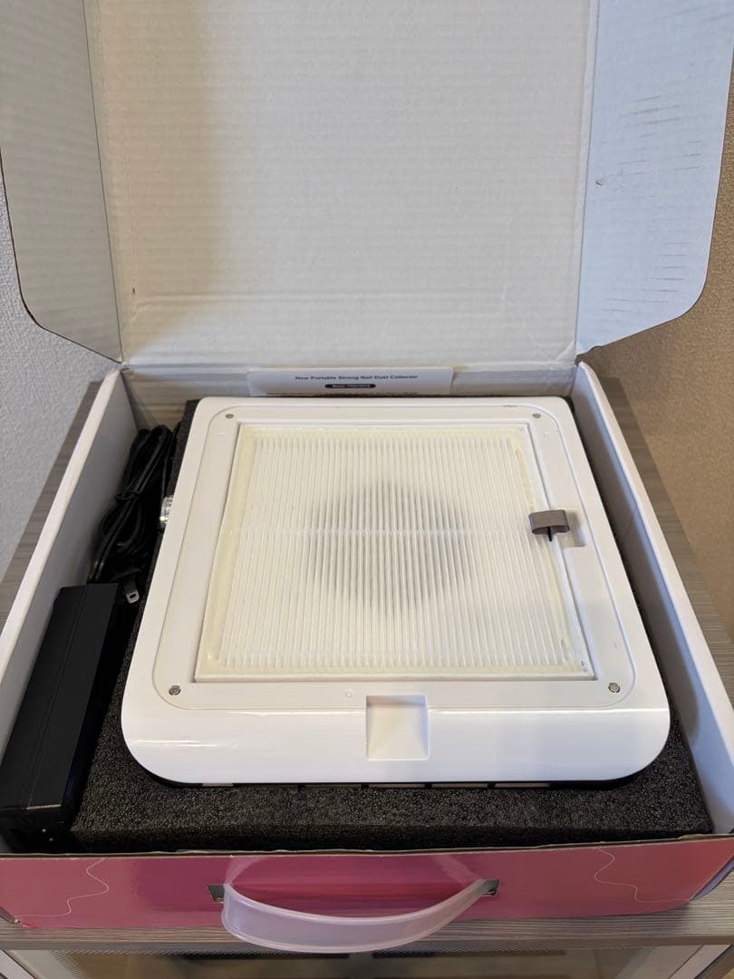 ネイルダストコレクター 60W 超強力吸引 ネイル集塵機 低騒音