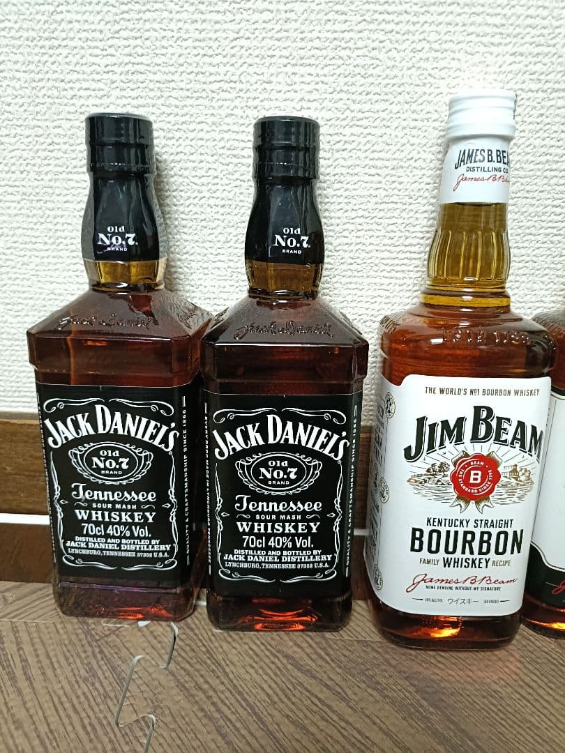 ウイスキー 未開封 7本セットJack Daniel's Jim Beam