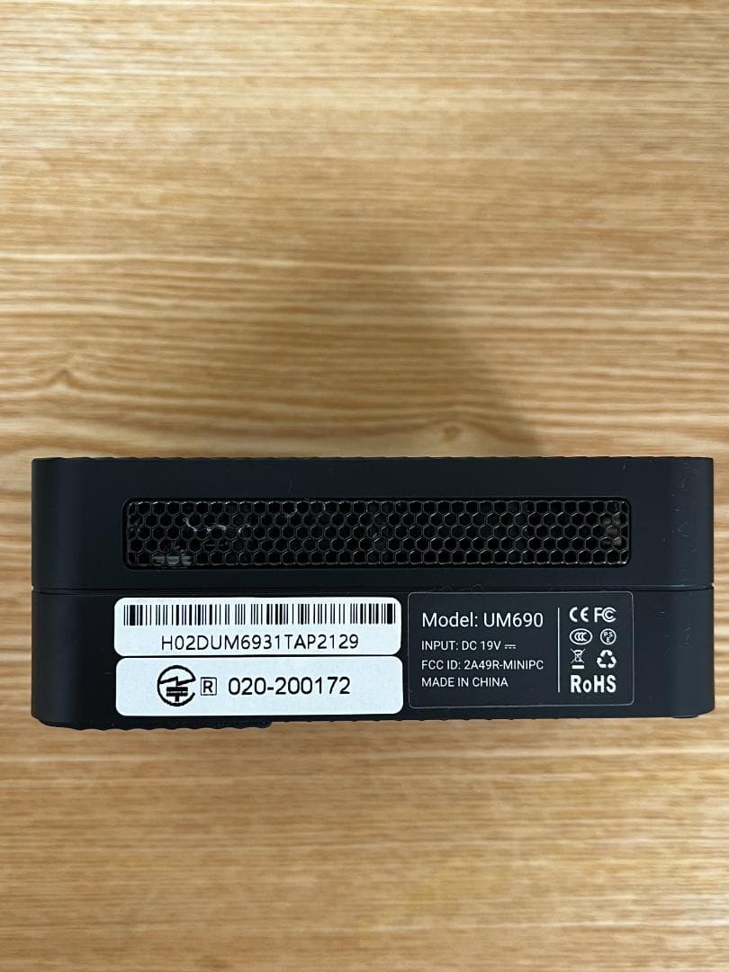【美品 SSD1TB RAM32GB】Minisforum UM690