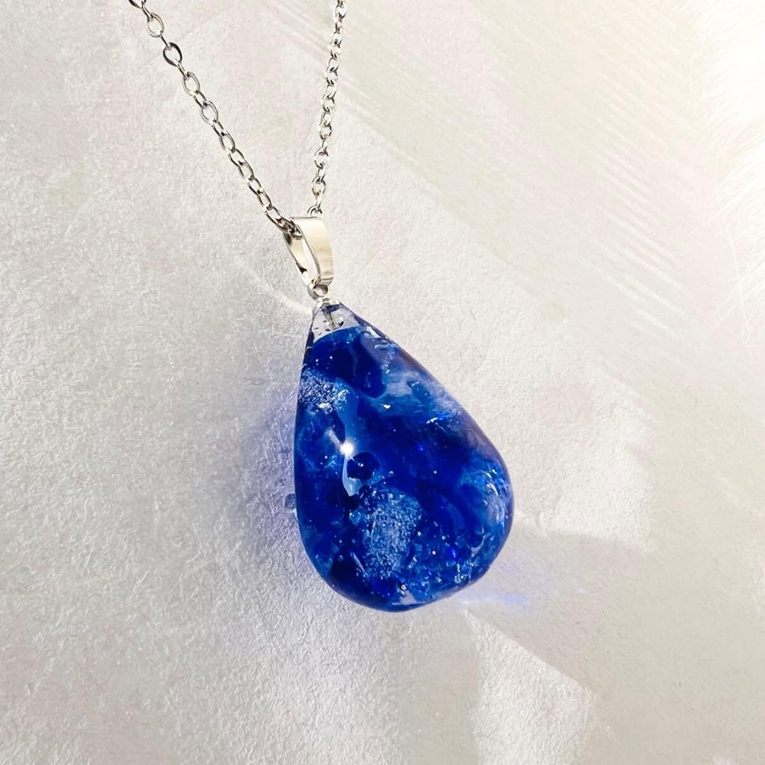 レジン 琉球ガラス ネックレス ペンダント