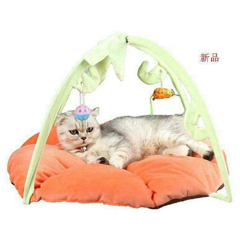 新ペット用品の犬と猫のおもちゃのテント折り畳み可能な猫の小さいベッド鈴猫か猫,