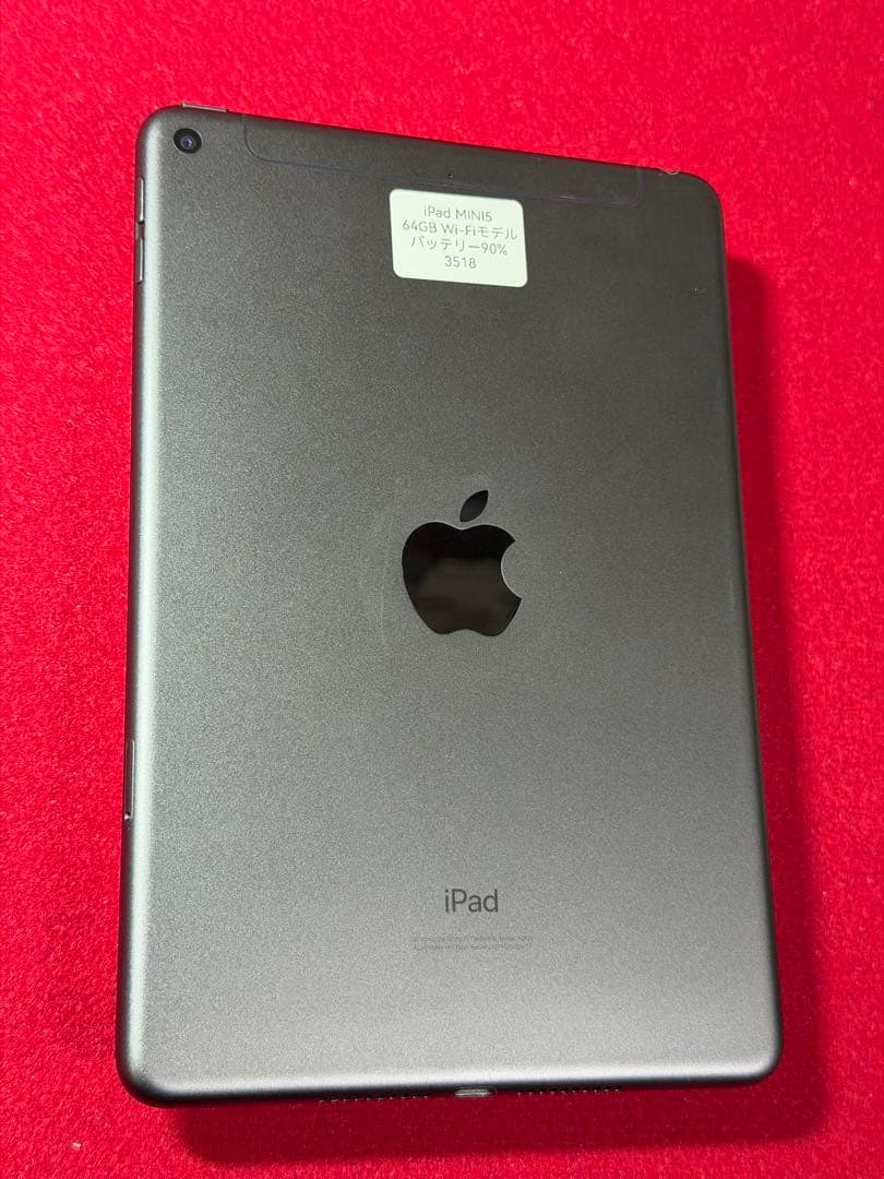 【3518】iPadMINI第5世代 スペースグレイ64GB simモデル
