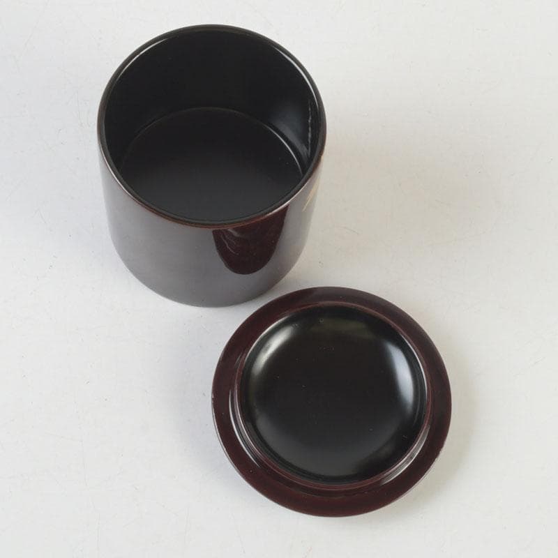 茶道具　蒔絵師　友斉作　花草蒔絵　金林寺　金輪寺棗　茶器　共箱　V　A69