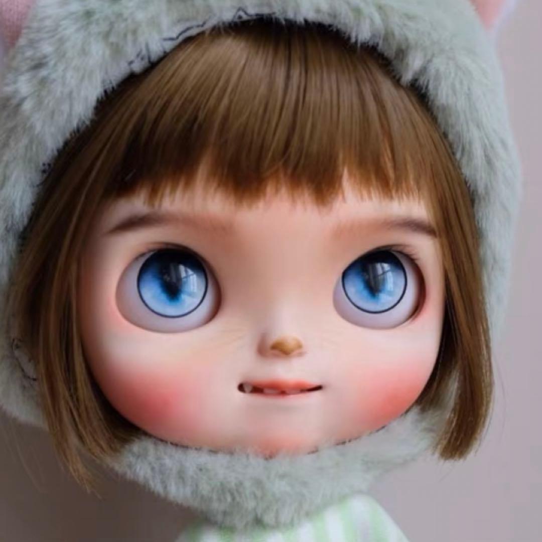 カスタムブライス 猫 にゃん 作家様 カスタムドール フルセット