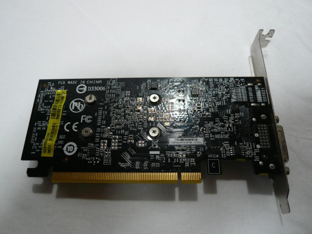 GIGABYTE GV-N1030D5-2GL ロープロ対応GT1030搭載