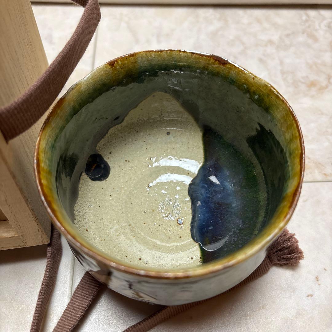 織部　抹茶椀
