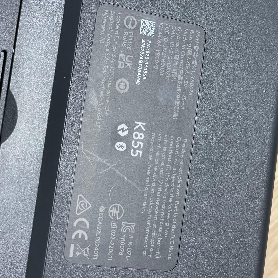 美品 Logicool メカニカル キーボード K855GR