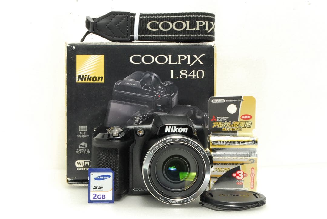 Nikon COOLPIX L840 ❤️スマホ転送 ブラック ニコン 動作確認済