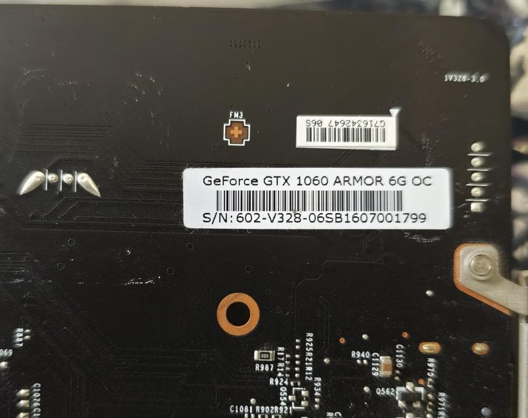 グラフィックボード・グラボ・ビデオカード MSI GeForce GTX 1060 ARMOR 6G OC