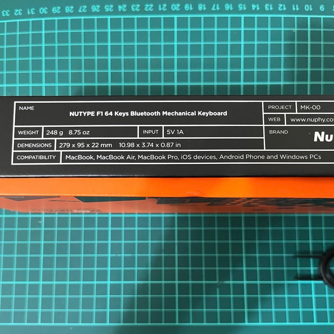 【動作◯】 薄型メカニカルキーボード Nuphy F1 (日本語配列)