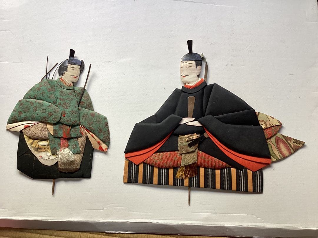 明治時代　古作　松本押絵　１８点　伝統工芸　縮緬　 浮世絵