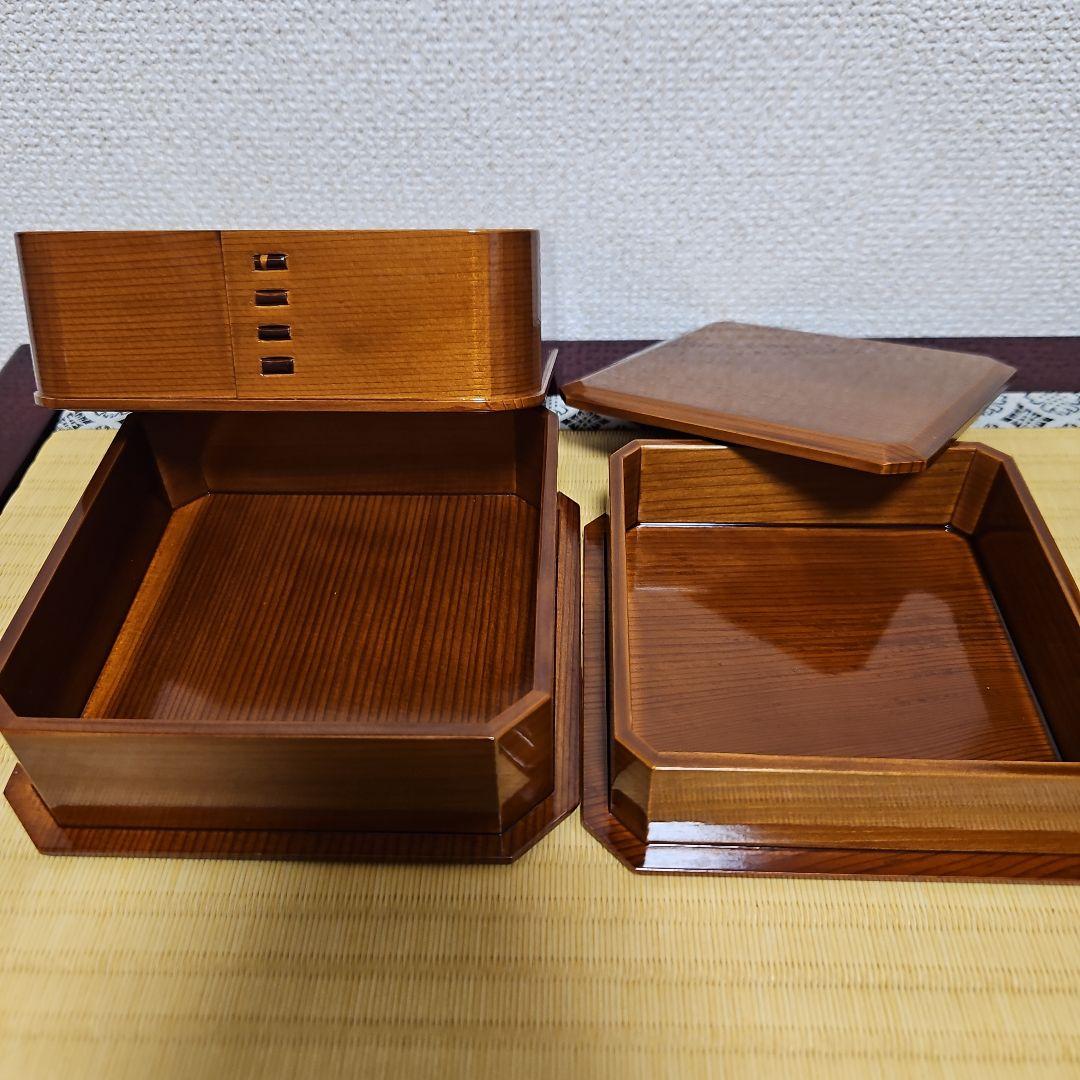 曲げわっぱ　新品未使用品　二段弁当箱　※訳あり※　秋田杉　大館工芸　趣味の秋田杉