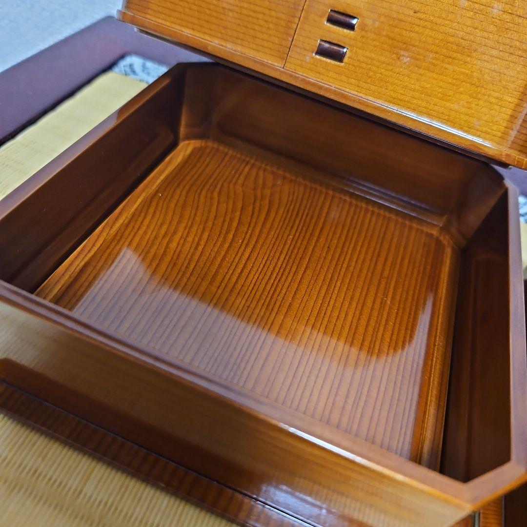 曲げわっぱ　新品未使用品　二段弁当箱　※訳あり※　秋田杉　大館工芸　趣味の秋田杉