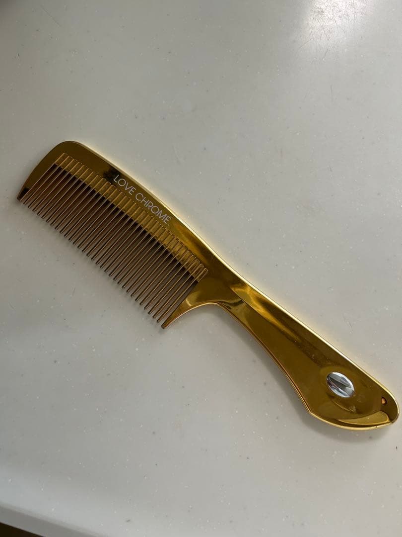 最安値　ラブクロム ヘアコーム テツキ ゴールド