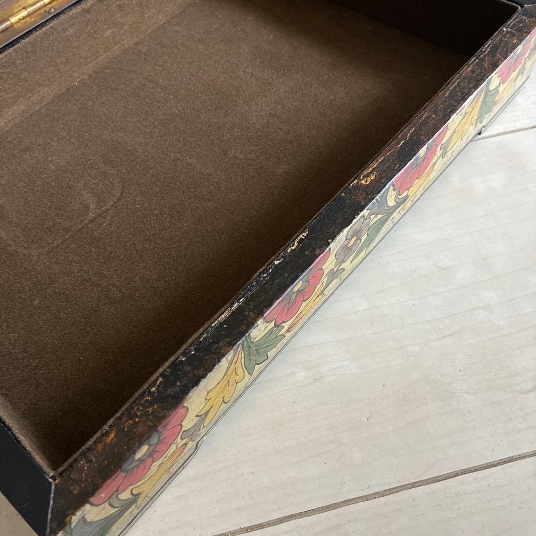 ヴィンテージ木製ジュエリーボックスアジアンテーマ　周谷亮