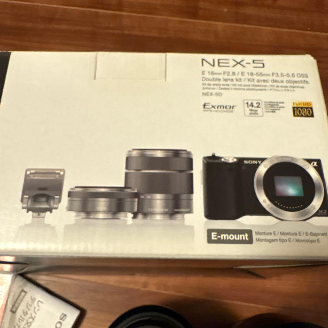 SONY NEX-5D ミラーレス一眼 超お得セット パンケーキ、ズーム、望遠