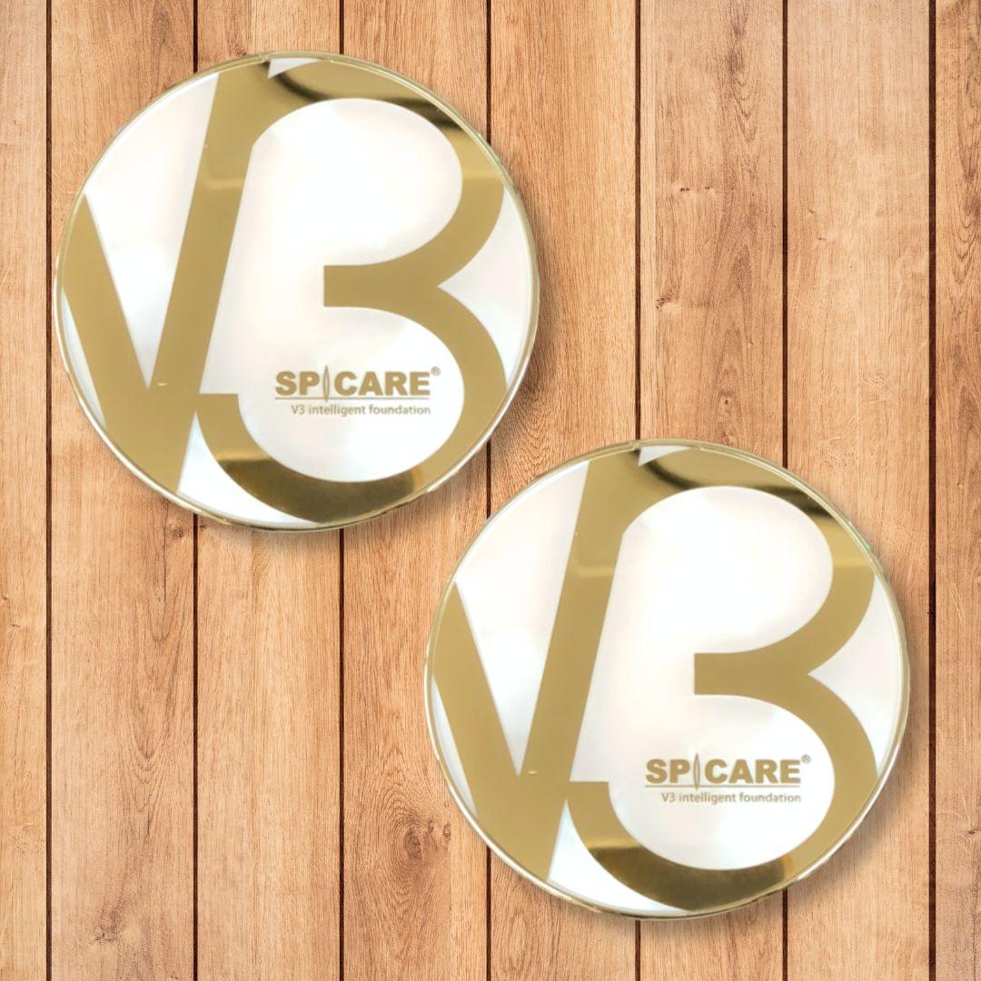 スピケア V3 インテリジェントファンデーション 本体 パフ付 2個