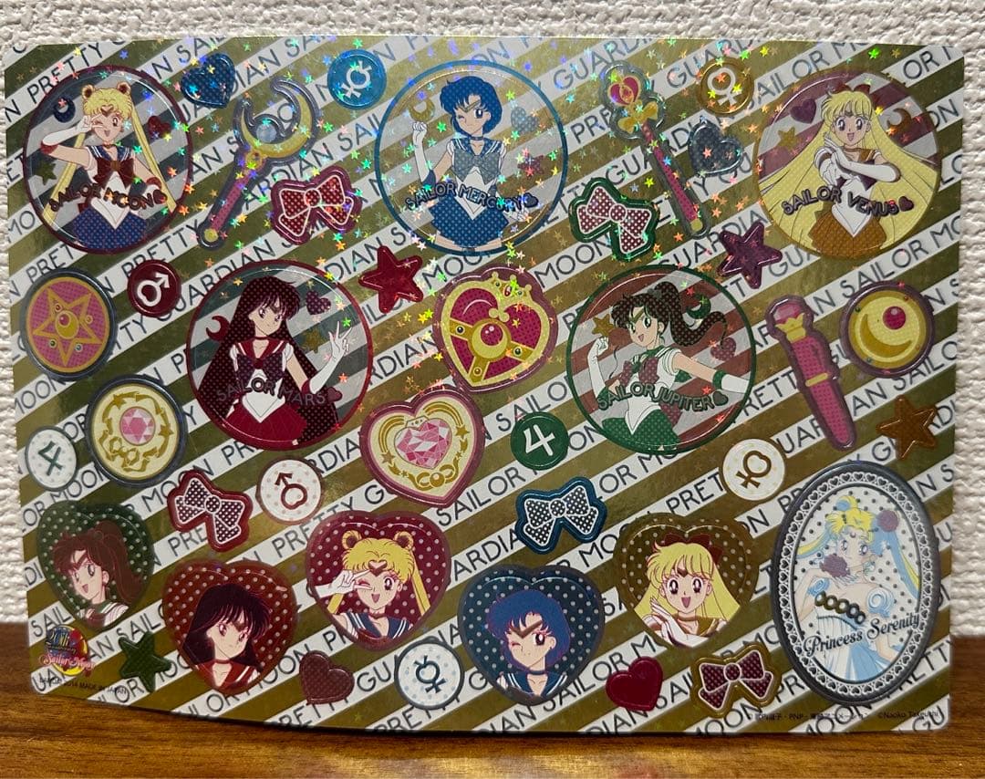 セーラームーン　カードダスシールステッカー　8枚セット　sailor moon