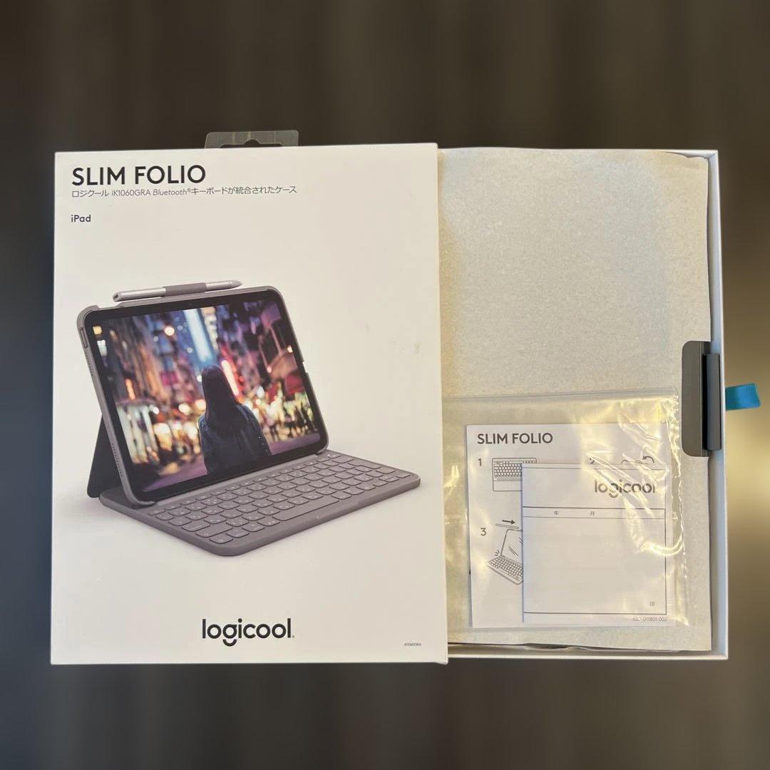 iPadアクセサリー Logicool Slim Folio iK1060GRA