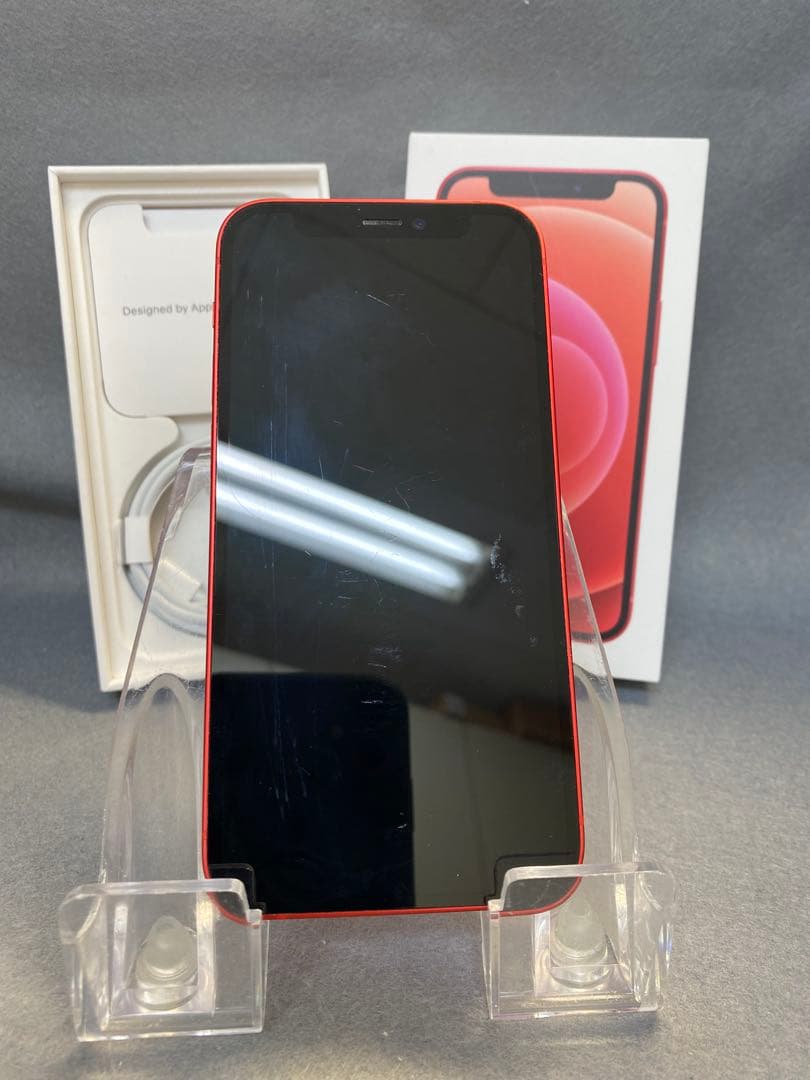 美品　国内版　SIMフリー　iPhone12 mini 128GB レッド色