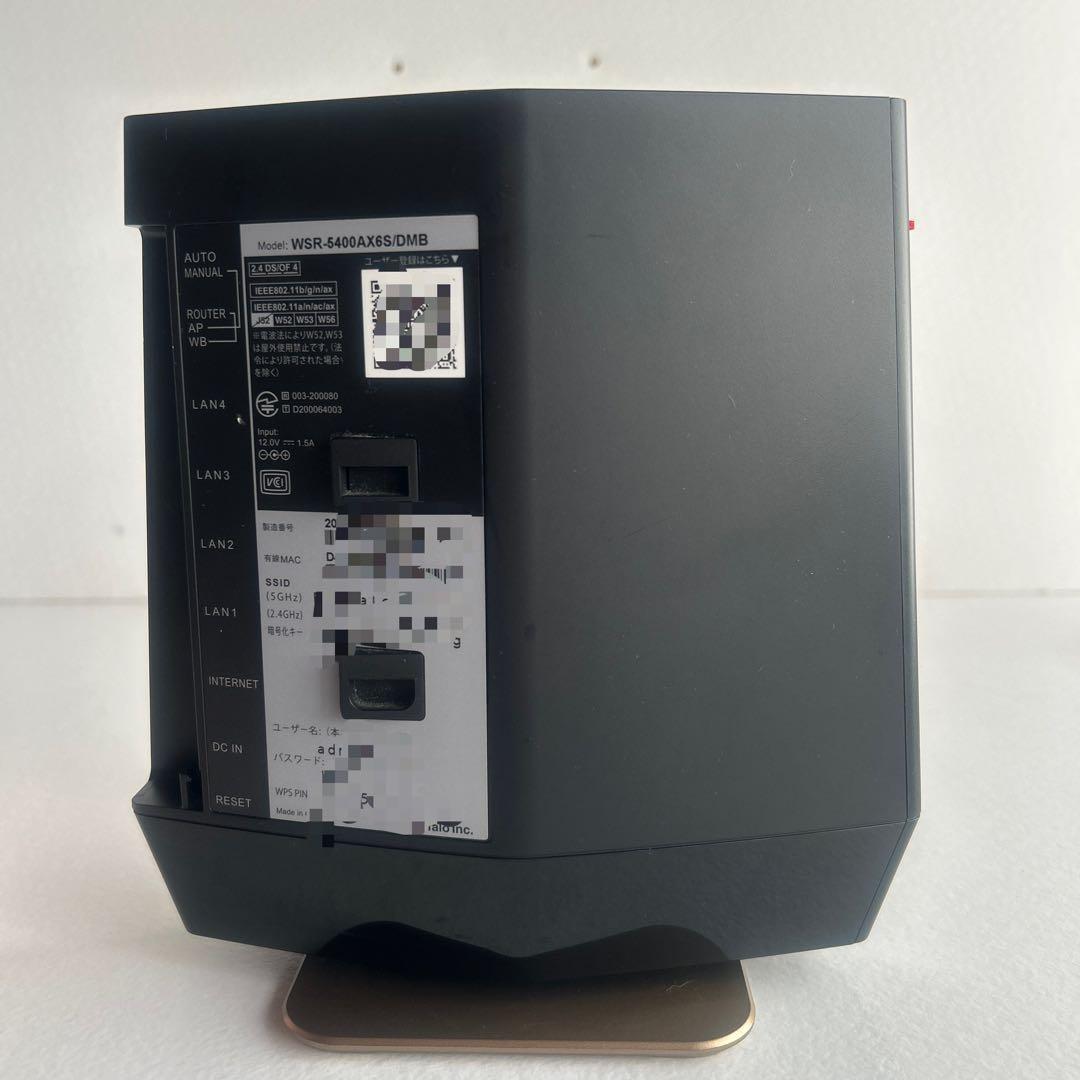 BUFFALOのWi-Fi6ルーター➕中継機セット初期化済み