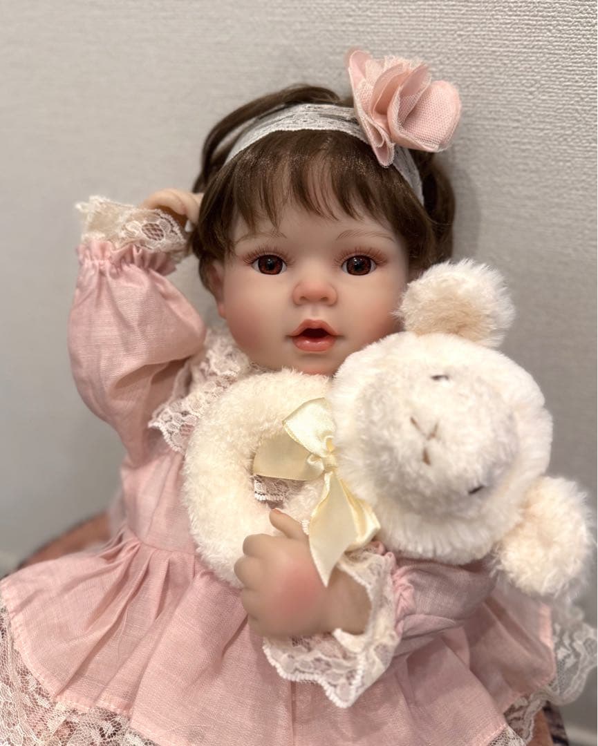 ★新品★リボーンドール フルボディー 綺麗な女の子50cm