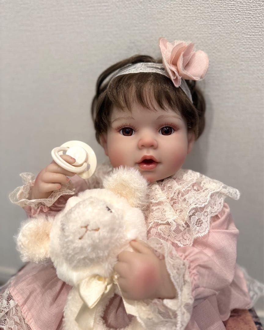 ★新品★リボーンドール フルボディー 綺麗な女の子50cm