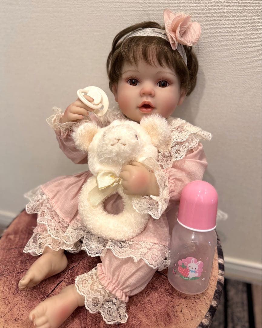 ★新品★リボーンドール フルボディー 綺麗な女の子50cm