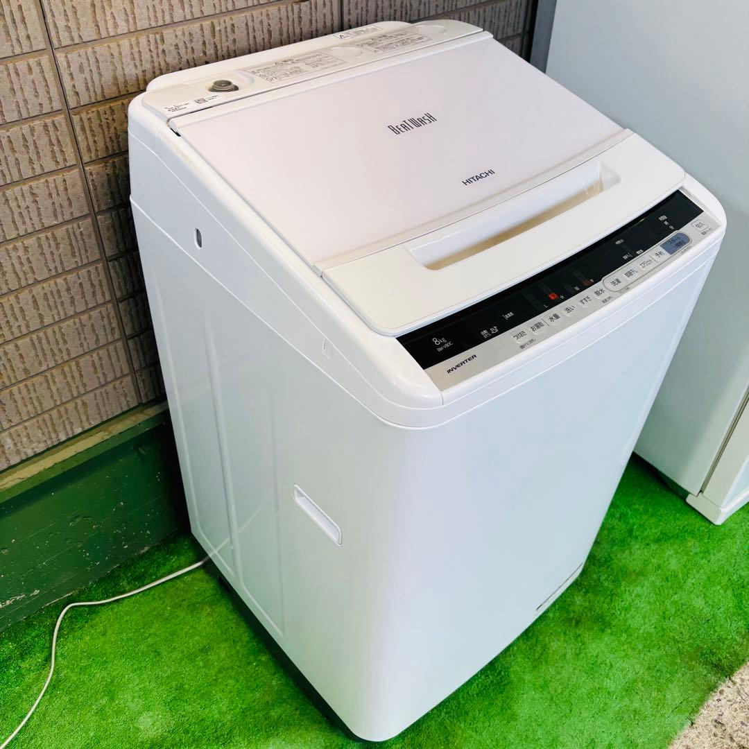 日立 8.0kg 洗濯機 大容量 ビートウォッシュ 人気【地域限定配送無料】