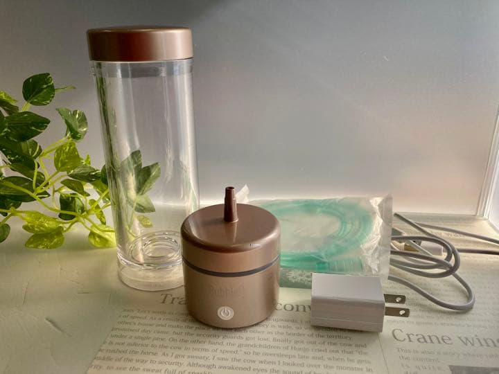 新品　足のむくみ緩和に　携帯型水素水発生機能付き　水素分子発生器　BubbleQ