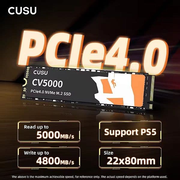 【SSD 1TB】CUSU CV5000 M.2 NVMe PCIe4.0 x4