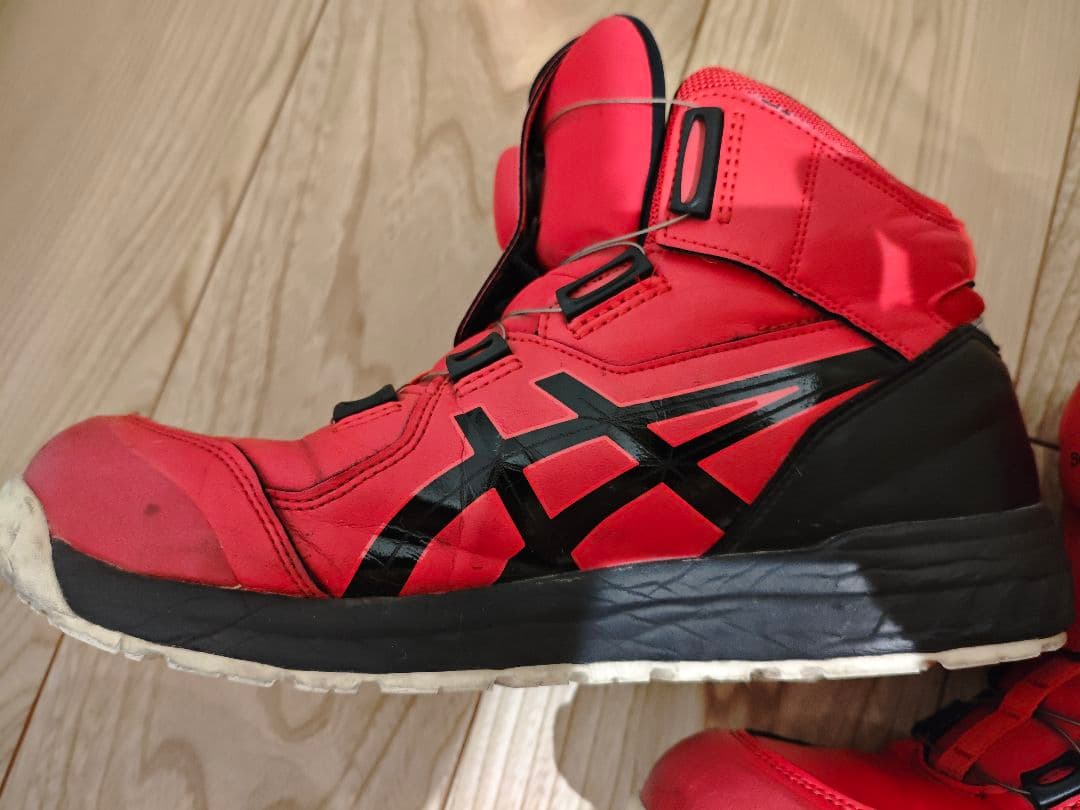 ASICS CP304 BOA レッド安全靴