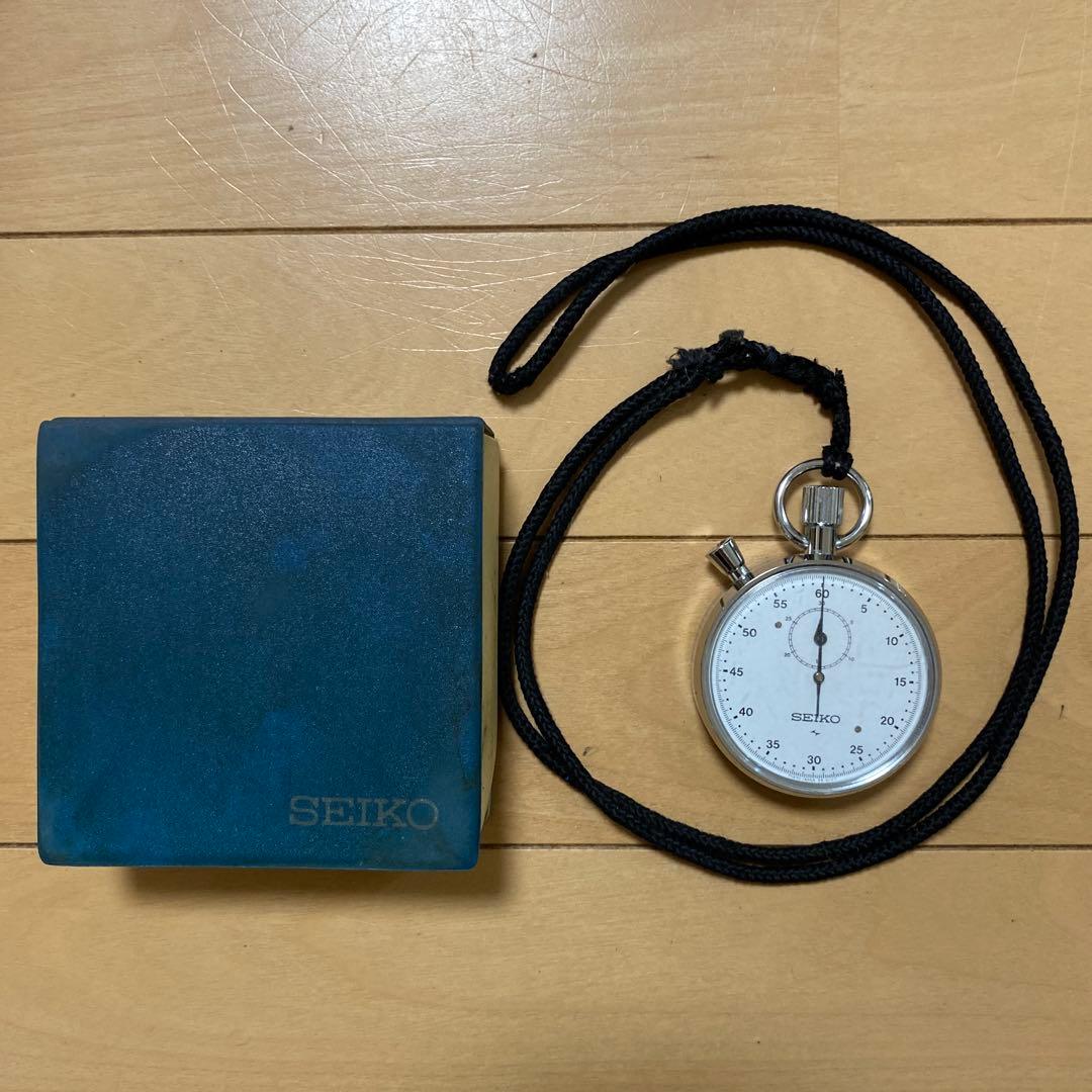 SEIKO アナログストップウォッチ　箱付 セイコー 88-5061