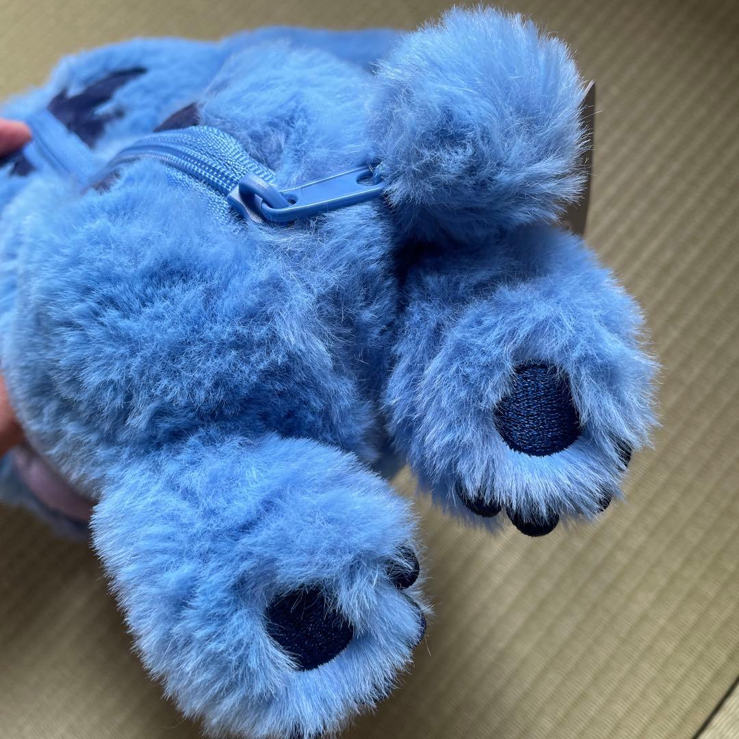 スティッチ＆スクランプ筆箱　ぬいぐるみ風　ペンケースStitchレア