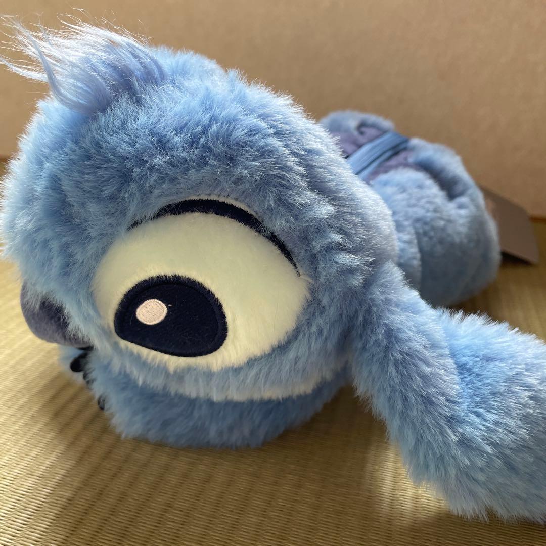 スティッチ＆スクランプ筆箱　ぬいぐるみ風　ペンケースStitchレア