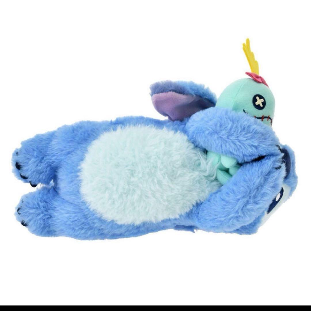 スティッチ＆スクランプ筆箱　ぬいぐるみ風　ペンケースStitchレア