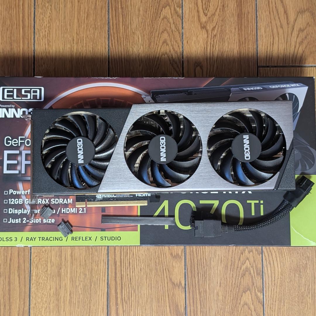 ELSA GeForce RTX4070 Ti ERAZOR 12G 2スロット