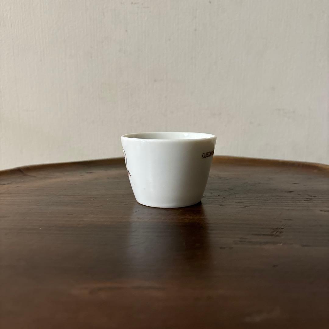 古い不二家プリンカップ　１点　③アンティーク　昭和レトロ　骨董　酒器　盃