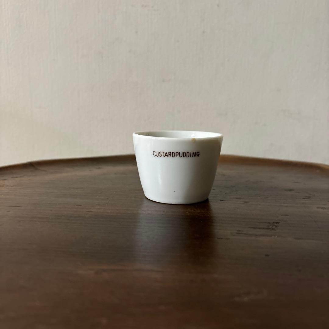 古い不二家プリンカップ　１点　③アンティーク　昭和レトロ　骨董　酒器　盃