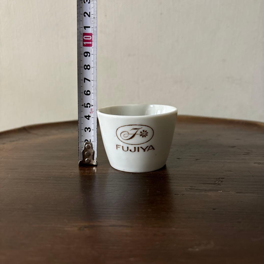 古い不二家プリンカップ　１点　③アンティーク　昭和レトロ　骨董　酒器　盃