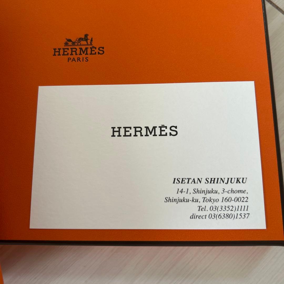 HERMES ピンク Hロゴ タオルハンカチ