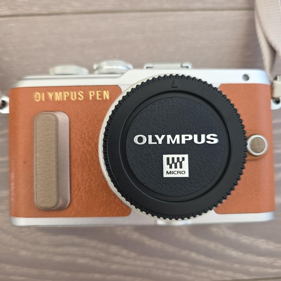 OLYMPUS PEN E-PL8 ブラウン デジカメ カメラ本体と付属品