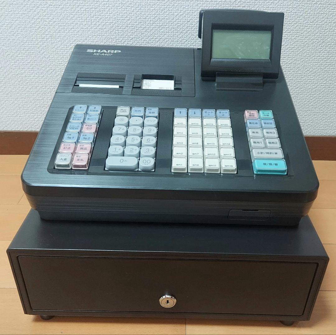 SHARP XE-A407 レジスター ブラック