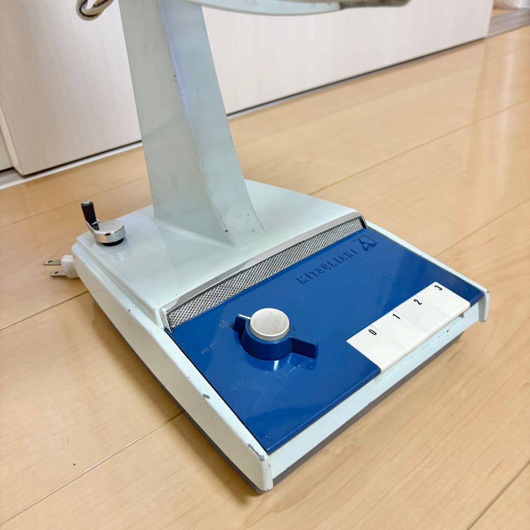 【完全動作】昭和レトロ 三菱扇風機 30cm D30-F型
