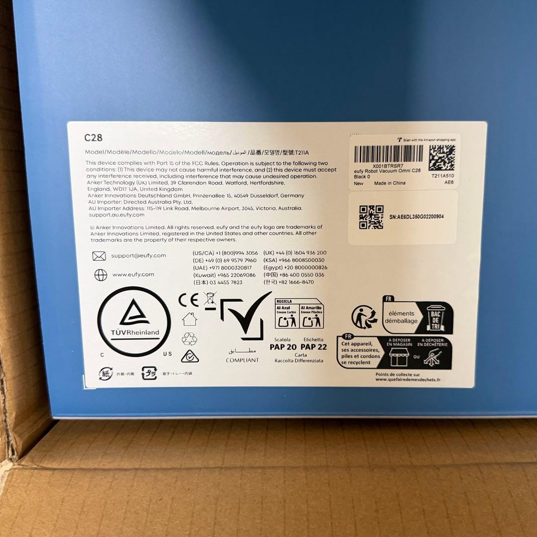 【新品未使用】Anker Eufy Robot Vacuum Omni C28