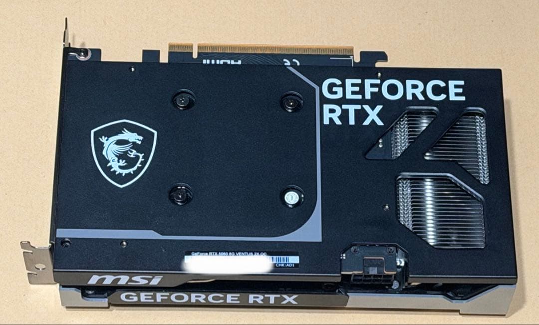 グラフィックボード・グラボ・ビデオカード MSI RTX5060 8GB